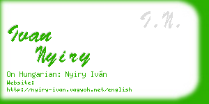 ivan nyiry business card
